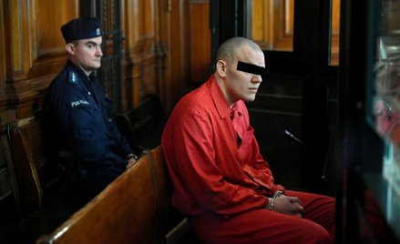 Oskarżony Stefan W. na sali Sądu Okręgowego w Gdańsku