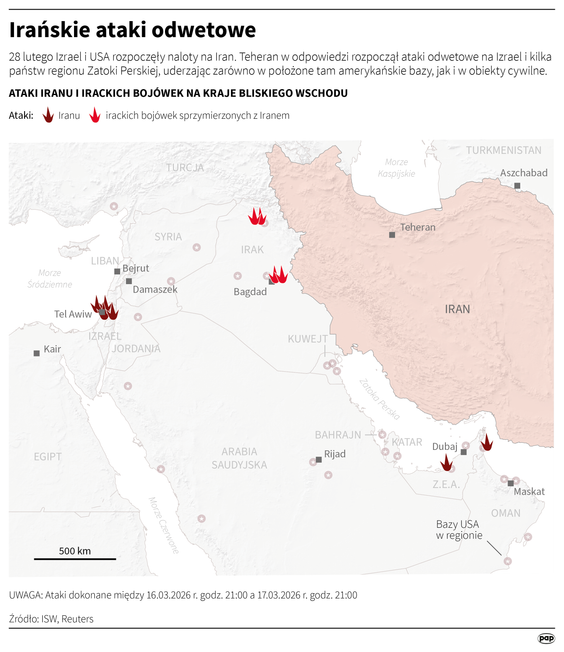 Irańskie ataki odwetowe