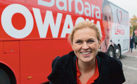 Barbara Nowacka – liderka Zjednoczonej Lewicy podczas objazdu po województwie zachodniopomorskim, pa