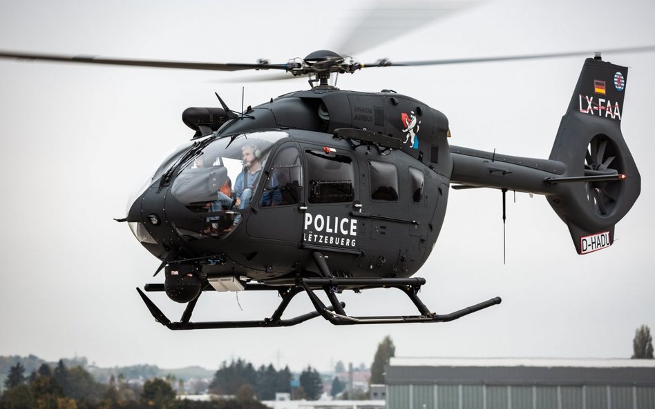 Wielozadaniowy śmigłowiec H145M w barwach luksemburskiej policji. Fot./Airbus.