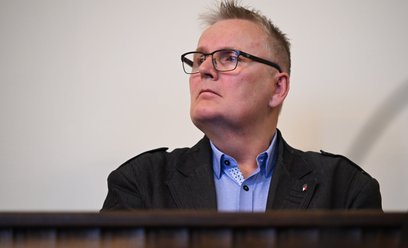 Waldemar Bonkowski na sali sądowej