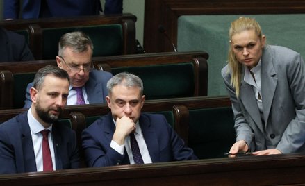 Krzysztof Gawkowski i Barbara Nowacka w sejmowych ławach
