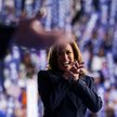 Kamala Harris podczas konwencji demokratów w Chicago.