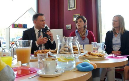 Andrzej Duda na spotkaniu z rodzinami