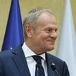 Premier Donald Tusk podczas konferencji prasowej w KPRM w Warszawie, 19 bm. Konferencja dotyczyła pr