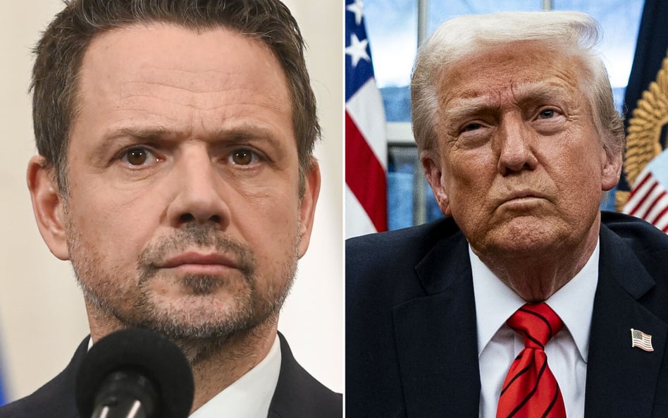 Rafał Trzaskowski i Donald Trump