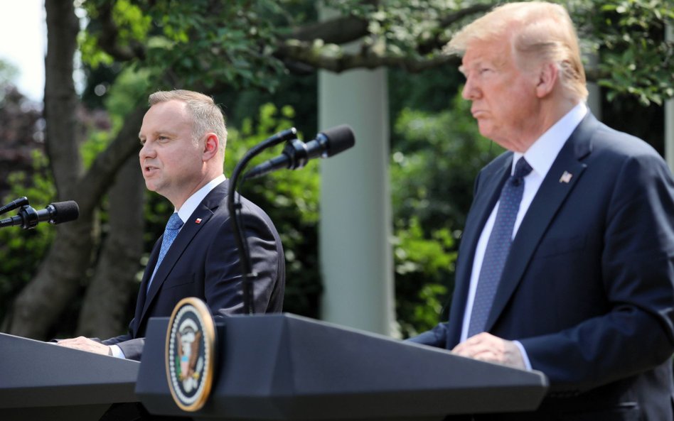 Andrzej Duda i Donald Trump w 2020 roku