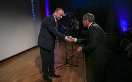 Paweł Mucha - podsekretarz stanu w Kancelarii Prezydenta RP, Bogusław Chrabota - redaktor naczelny "