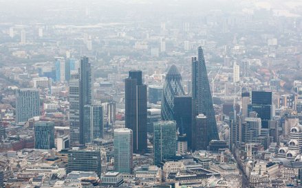 City of London z lotu ptaka