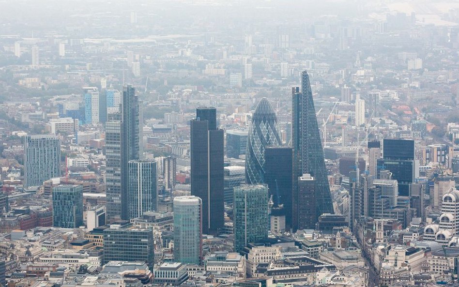 City of London z lotu ptaka