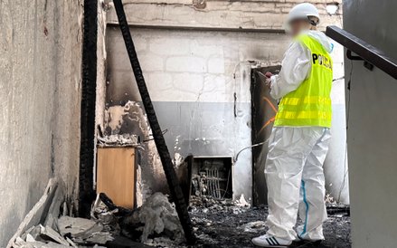 Z wielu pomieszczeń pozostały jedynie zgliszcza