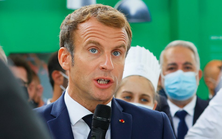 Prezydent Francji Emmanuel Macron