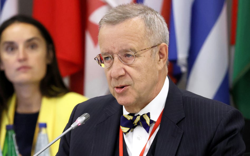 Toomas Hendrik Ilves na Warszawskiej Konferencji Wymiaru Ludzkiego, organizowanej przez polskie prze