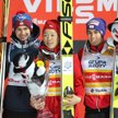 Junshiro Kobayashi (w środku), Kamil Stoch i Stefan Kraft – trójka najlepszych w konkursie Pucharu Ś