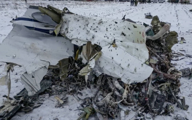 Szczątki zestrzelonego samolotu Ił-76