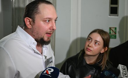Daniel Zwierzyński wraz z partnerką w Sejmie