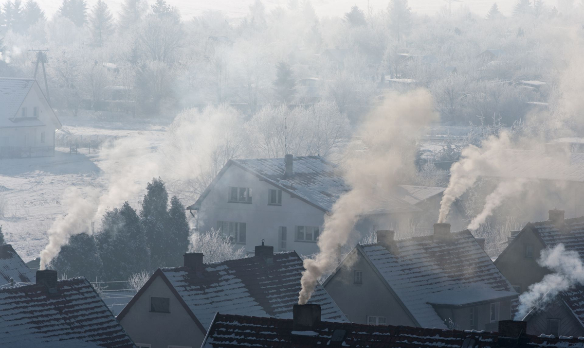 Загрязнение воздуха отопление домов