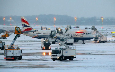 Zima zaskoczyła europejskich lotników