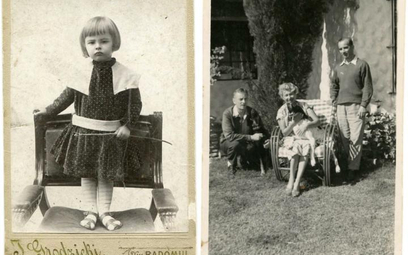 Witold Gombrowicz w wieku trzech lat zwany wówczas Itkiem, 1907 r. Na drugim zdjęciu pisarz (z lewej