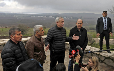 Izraelscy politycy na Wzgórzach Golan