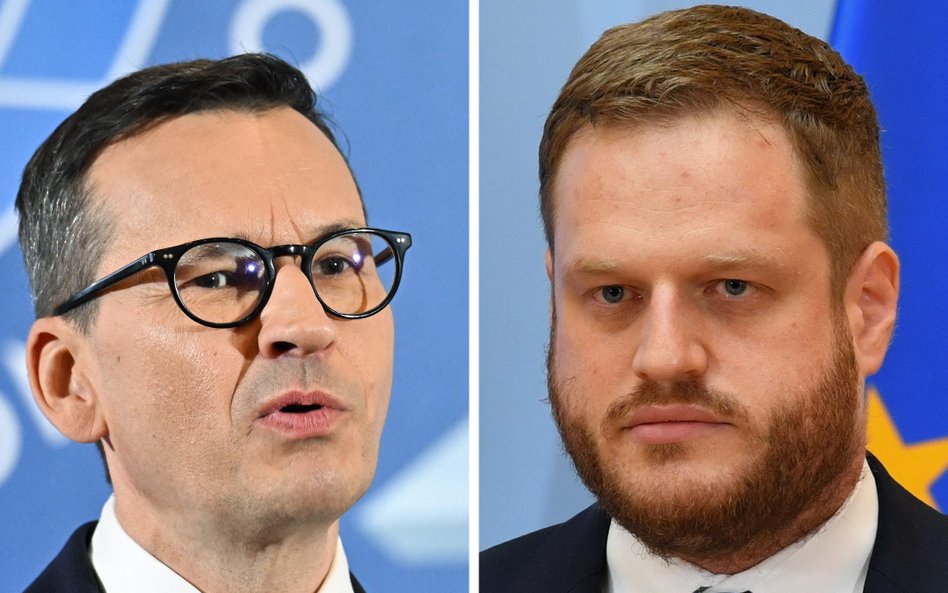 Były premier Mateusz Morawiecki i były minister cyfryzacji Janusz Cieszyński