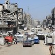 Przesiedleni Palestyńczycy uciekają w trakcie izraelskiej operacji wojskowej w mieście Gaza