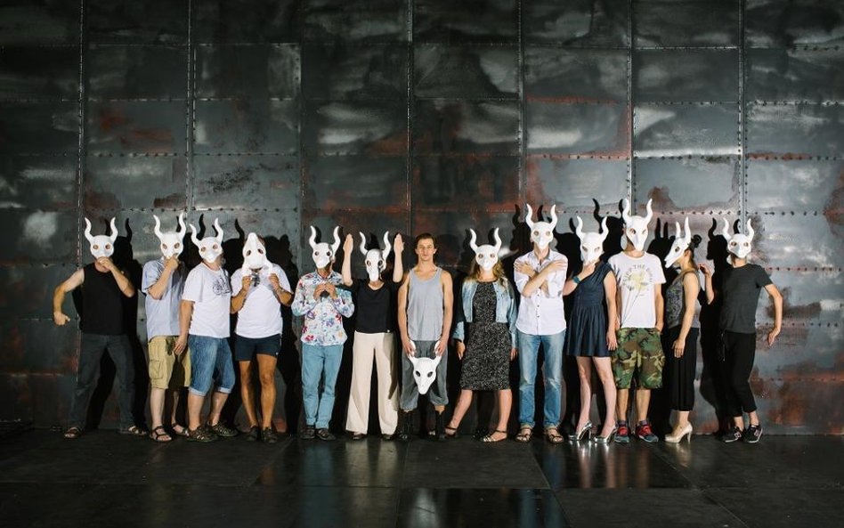 Zdjęcie z próby "Faraona" w Teatrze Wybrzeże