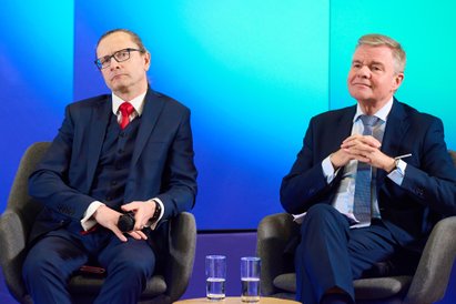 Mirosław Kachniewski, prezes zarządu Stowarzyszenie Emitentów Giełdowych i Maciej Trybuchowski, prez