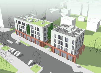 Wizualizacja nowej inwesytcji na Pradze-Południe