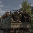 Ukraińscy żołnierze w drodze na front