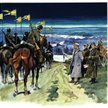 Świt 25 kwietnia 1920 roku. Naczelnik odprawia pułk ułanów jazłowieckich jadących na front. Francisz