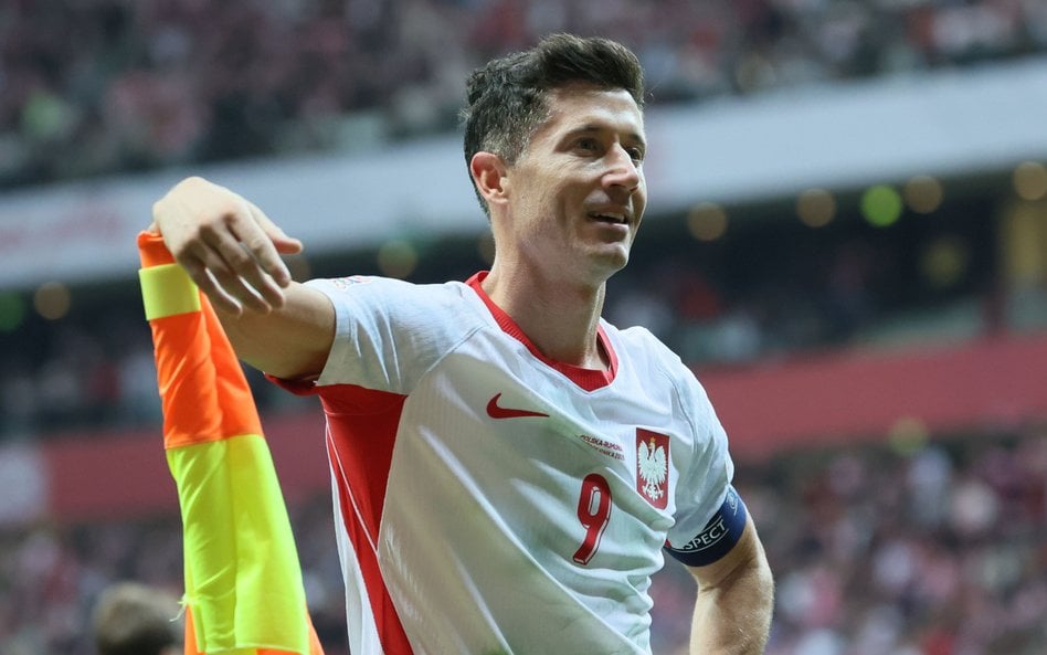 W meczu Polska-Rumunia Robert Lewandowski zdobył trzy bramki