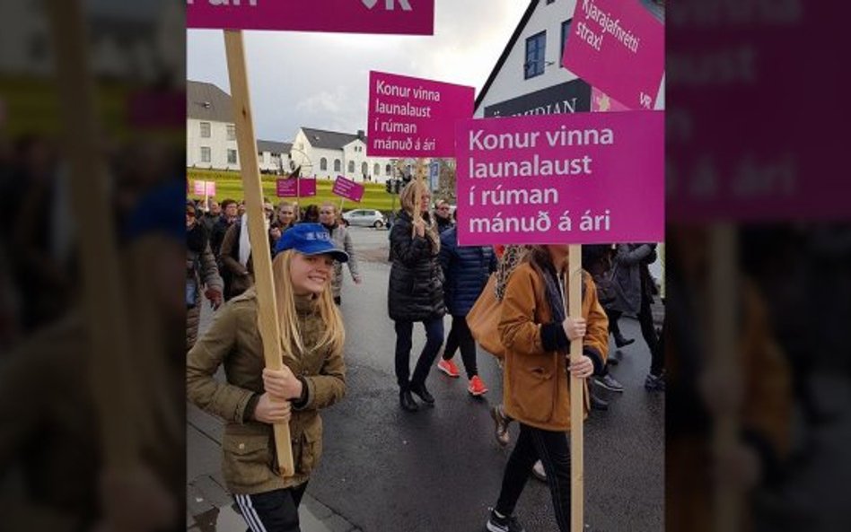 Islandia: Protest kobiet ws. nierównych płac