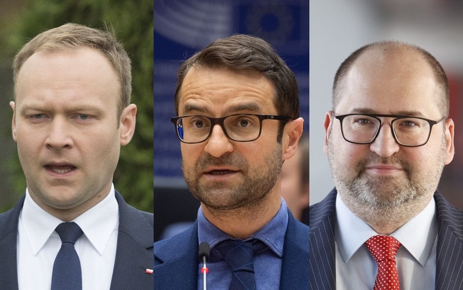 Od lewej: Marcin Mastalerek, Tomasz Poręba i Adam Bielan.