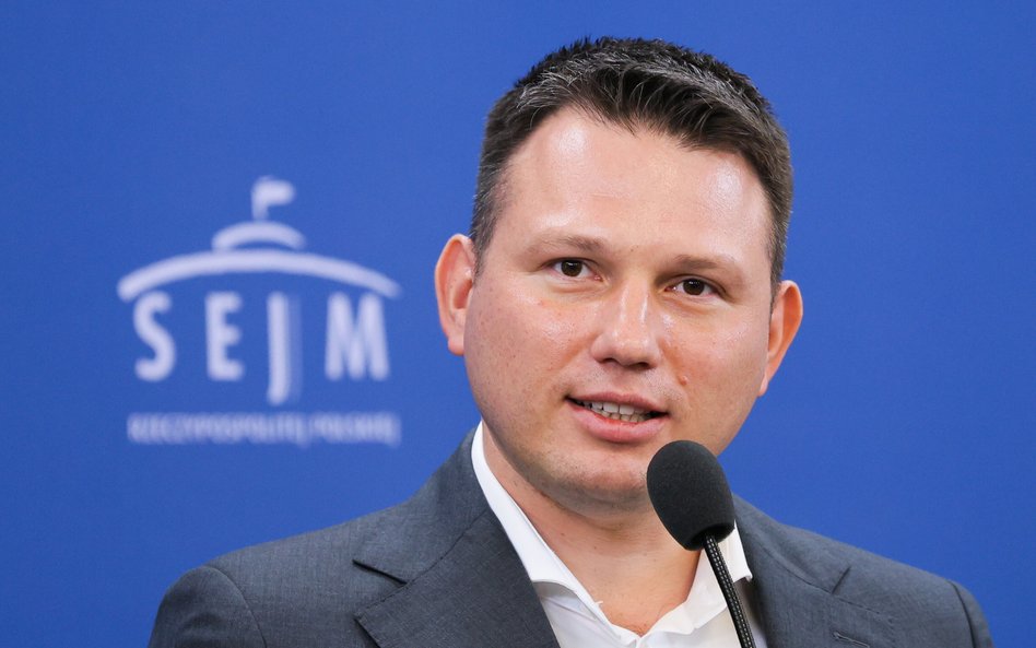 Poseł Sławomir Mentzen, jeden z liderów Konfederacji
