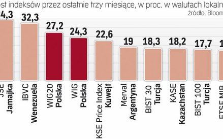 Indeksy z największymi Zwyżkami