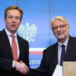 Szefowie MSZ Norwegii i Polski, Borge Brende i Witold Waszczykowski