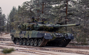 Fiński czołg podstawowy Leopard 2A6NL. Fot./Ministerstwo Obrony Finlandii.