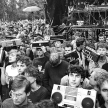 Koncerty w Jarocinie były nagrywane przez fanów na magnetofony kasetowe. Na zdjęciu festiwal w 1986 