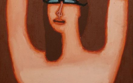 „Półakt z okularami” Jerzego Nowosielskiego z wystawy „Kobieta w malarstwie w XX wieku”