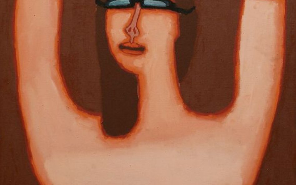 „Półakt z okularami” Jerzego Nowosielskiego z wystawy „Kobieta w malarstwie w XX wieku”