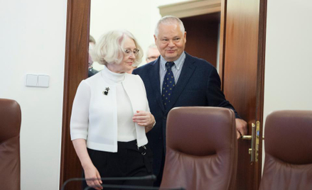 Grażyna Ancyparowicz i Adam Glapiński na posiedzeniu RPP