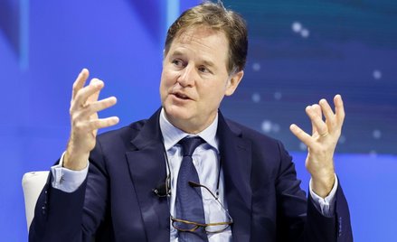 Nick Clegg, wiceprezes firmy Meta do spraw globalnych.