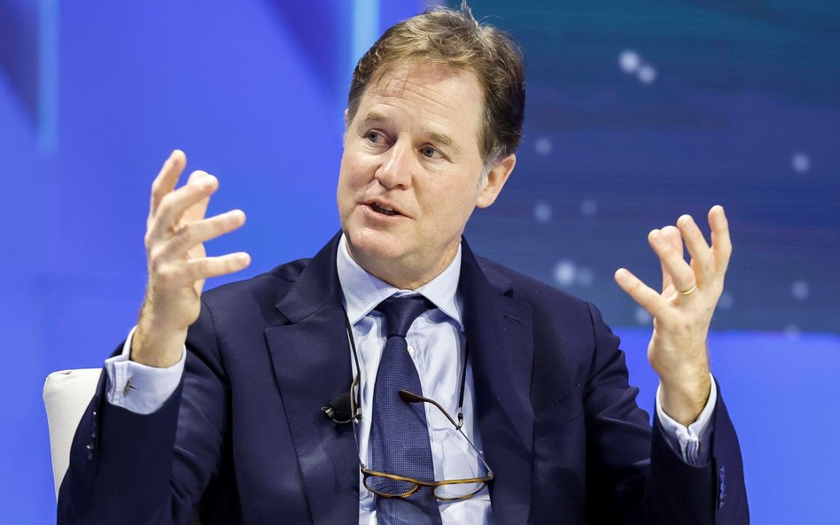 Nick Clegg, wiceprezes firmy Meta do spraw globalnych.