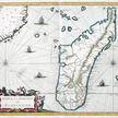 Ta mapa Madagaskaru została opublikowana w 1662 r. w „Atlas Maior” Joana Blaeu (1598–1673)