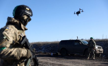 Ukraińscy żołnierze w rejonie Bachmutu