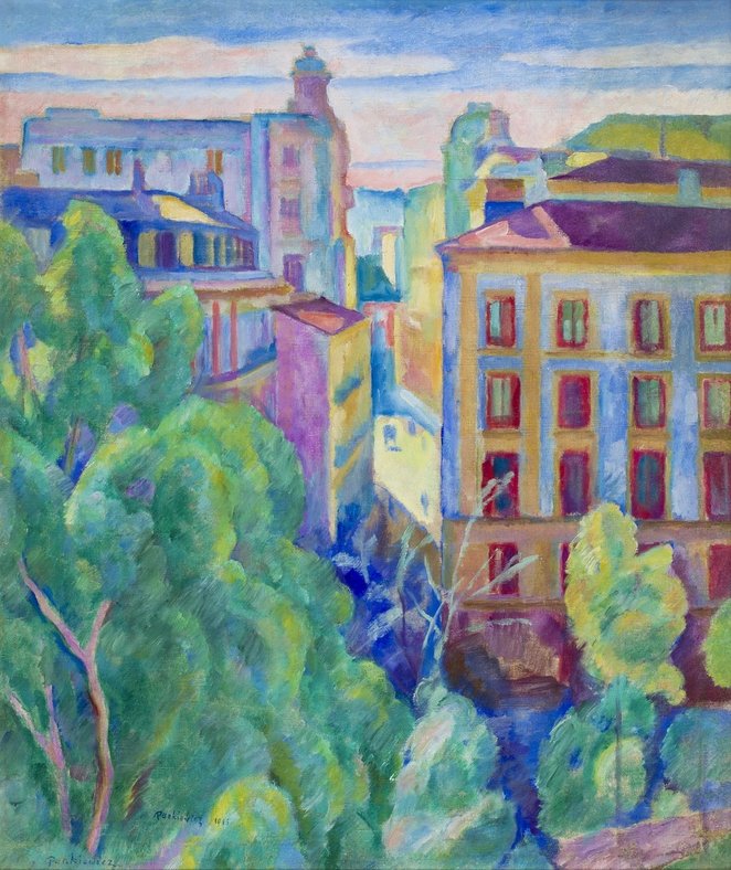 Józef Pankiewicz "Domy w Madrycie"