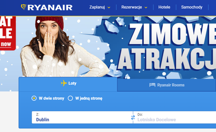 Ryanair zamyka swoją stronę internetową na jedną noc