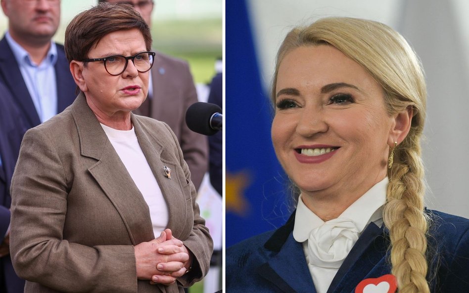 Beata Szydło i Marta Wcisło