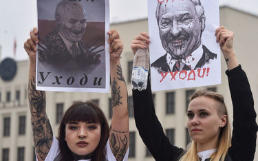 Niedzielny protest przeciwko Łukaszence w Mińsku